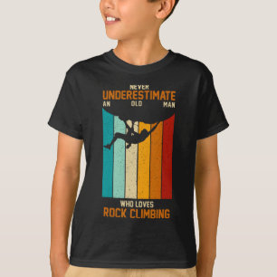 Vintage Retro Unterschätze niemals einen alten Man T-Shirt