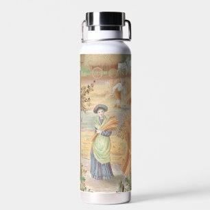 Vintage Retro Valentinstag, ländliche Farm Landsch Trinkflasche