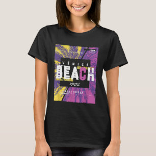 Vintage Retro Venice Beach CA T-Shirt Sonne Surfen