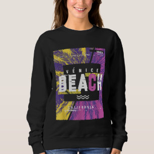 Vintage Retro Venice Beach CA T-Shirt Sonne Surfen Sweatshirt