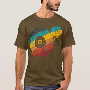 Vintage Retro Vinyl Plattenspieler LP Schallplatte T-Shirt