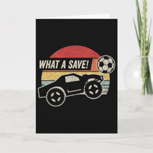 Vintage Retro Was für ein Save! Raketen-RC-Fußball Karte
