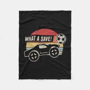 Vintage Retro Was für ein Save! Rocket Rc Soccer C Fleecedecke
