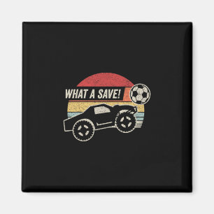 Vintage Retro Was für ein Save! Rocket Rc Soccer C Magnet