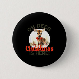 Vintage Retro Weihnachten Rentiere Oh Hirsch Weihn Button