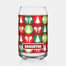 Vintage Retro-Weihnachtsbaumen und -Bögen