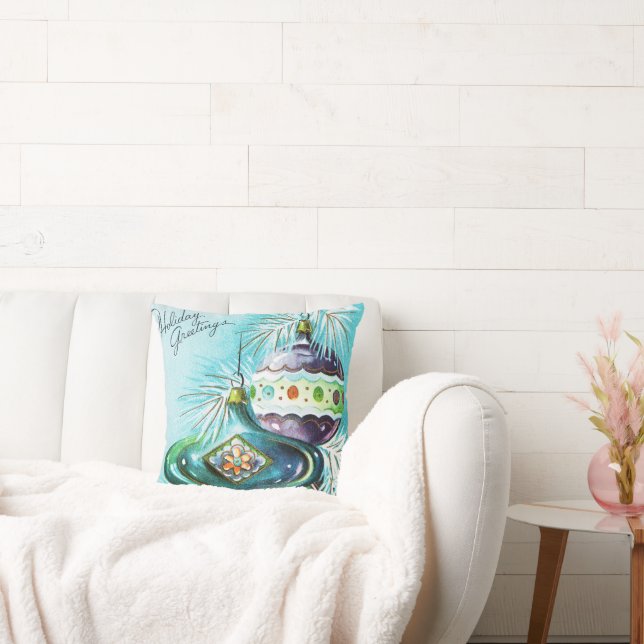 Vintage Retro Weihnachtsbrille Wohngestaltung Kiss Kissen (Liege)