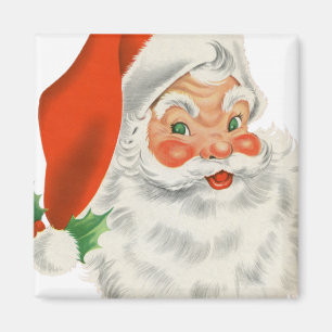 Vintage Retro Weihnachtsmann Magnet