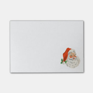 Vintage Retro Weihnachtsmann Post-it Klebezettel