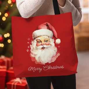 Vintage Retro Weihnachtsmann Roter Frohe Weihnacht