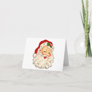 Vintage Retro Weihnachtsmann Weihnachtskarte Karte