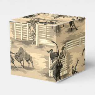 Vintage Retro Western Rodeo Cowboy Geschenkschachtel