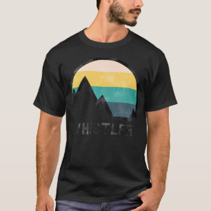 Vintage Retro Whistler Kanada Wandern T-Shirt