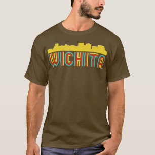 Vintage Retro Wichita Kansas Stadtansicht T-Shirt