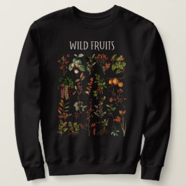 Vintage Retro Wild Fruit Botanical Chart Sweatshirt