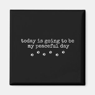 Vintage Retro wird mein lustiger friedlicher Tag s Magnet