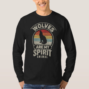 Vintage Retro-Wölfe sind mein Geist-Tier-Wolf T-Shirt