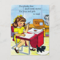 Vintage Retro Women Kitsch Dot denkt, dass sie sch