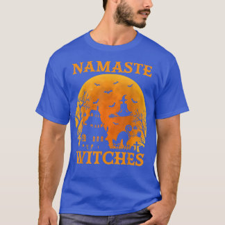 Vintage Retro Yoga Hexe Namaste Hexen Halloween T-Shirt
