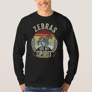 Vintage Retro-Zebras sind mein Geist-Tier Zebra T-Shirt