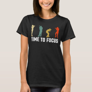 Vintage Retro-Zeit zur Fokussierung der Fotografen T-Shirt