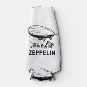 Vintage Retro Zeppelin - Dirigible Luftschiff Skiz Flaschenkühler