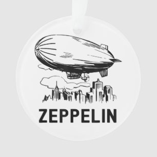 Vintage Retro Zeppelin - Luftschiffskizze Ornament