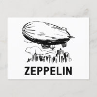 Vintage Retro Zeppelin - Luftschiffskizze
