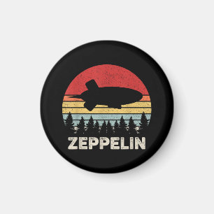 Vintage Retro Zeppelin-Shirt Dirigible Luftschiff Magnet