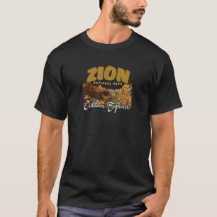 Vintage Retro Zion Nationalpark Urlaub Wandern D T-Shirt