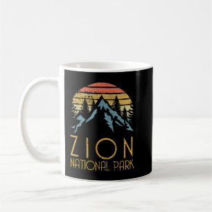 Vintage Retro Zion Nationalpark Utah Kaffeetasse