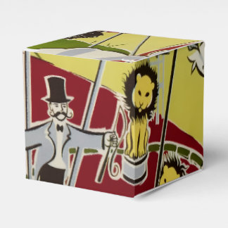 Vintage Retro-Zirkustiere Ring Thema Geschenkschachtel