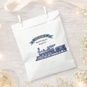 Vintage Retro Zug Kindergeburtstagsfeier Geschenktütchen