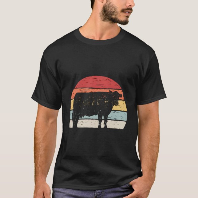 Vintage Retrokuh T-Shirt (Vorderseite)