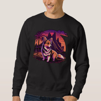 Vintage Retrowave Synthwave 80er Vaporwave Walisis Sweatshirt