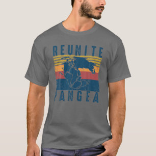 Vintage Reunite Pangea Lustiger Tag der Erde Geolo T-Shirt