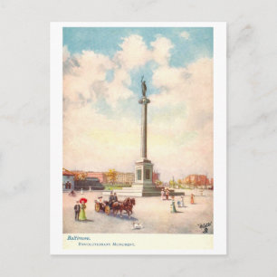 Vintage-Revolutionsdenkmal in Baltimore Postkarte
