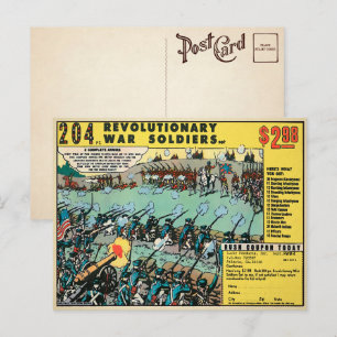 Vintage-Revolutionskrieg-Spielzeug-Werbe-Postkarte Postkarte