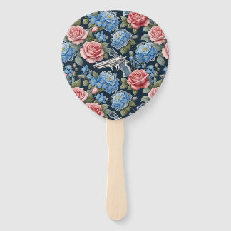 Vintage Revolver Blumenmuster mit Spitze und Blume Fächer