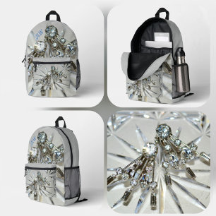 Vintage-Rheinstein-Glamour mit personalisierten In Bedruckter Rucksack