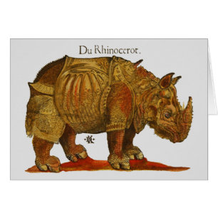 Vintage Rhino Durer's Rhinoceros Antike
