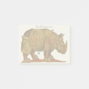 Vintage Rhino Durer's Rhinoceros Antike Post-it Klebezettel