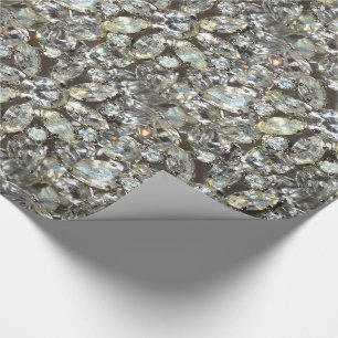 Vintage-Rhinstone-Diamant-Bling-Spiegelmuster Geschenkpapier