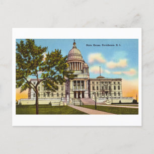 Vintage Rhode Island Kapitol / State House  Postkarte