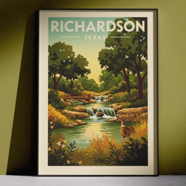 Vintage Richardson Texas Poster (Von Creator hochgeladen)