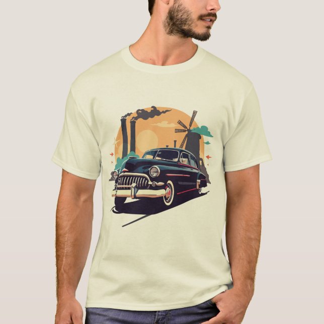 Vintage Ride Sunset Cruise T-Shirt (Vorderseite)