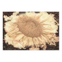 Vintage Riesenblumen bemalt rustikale Vignette