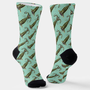 Vintage-Riesengarnele-Marinekunst-Druck Socken