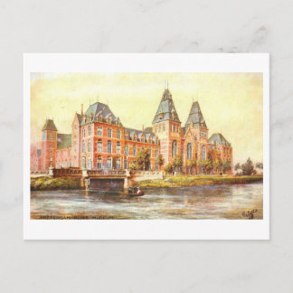 Vintage Rijksmuseum, Amsterdam Postkarte