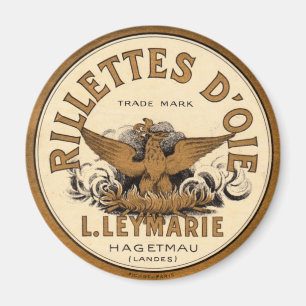 Vintage Rillettes d'oie-Werbung Magnet